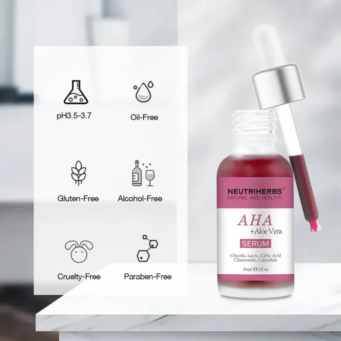 AHA Serum For Exfoliating & Smoothing Skin - Image 14