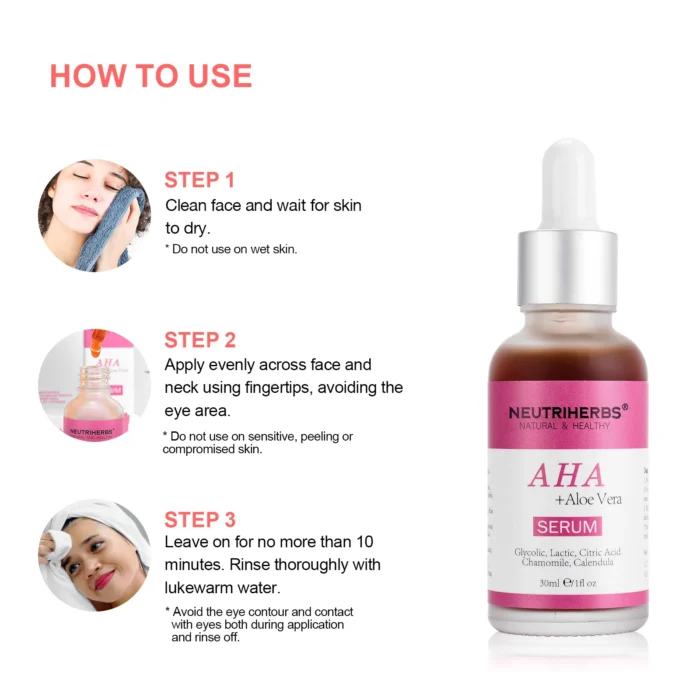 AHA Serum For Exfoliating & Smoothing Skin - Image 9