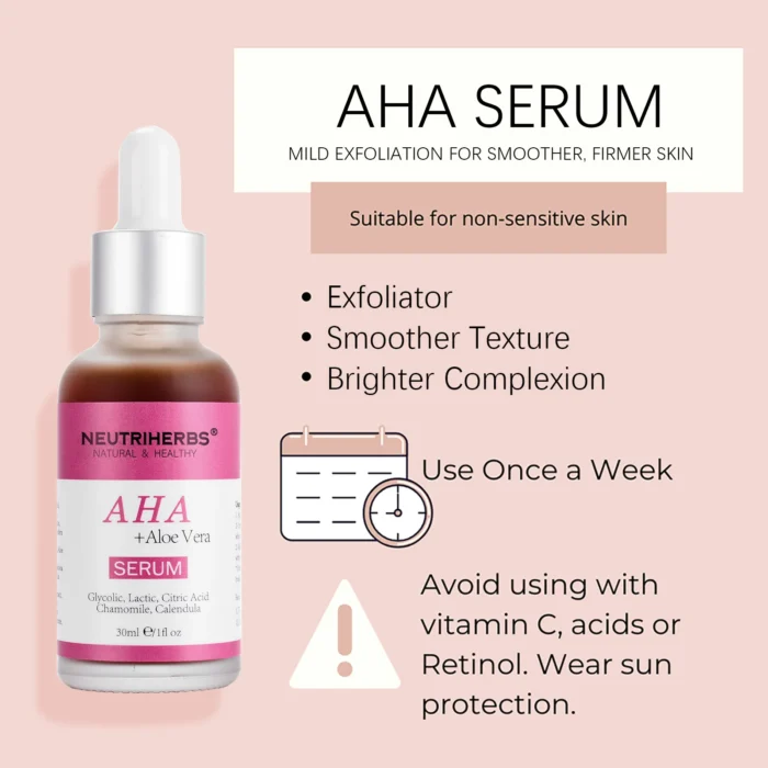 AHA Serum For Exfoliating & Smoothing Skin - Image 11