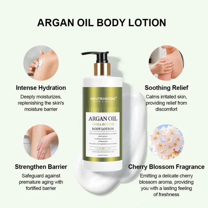 Argan Oil Body Lotion With Shea Butter For Deeply Moisture - Image 9