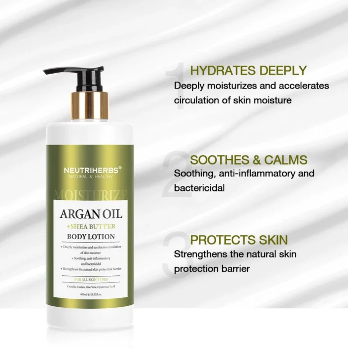 Argan Oil Body Lotion With Shea Butter For Deeply Moisture - Image 4