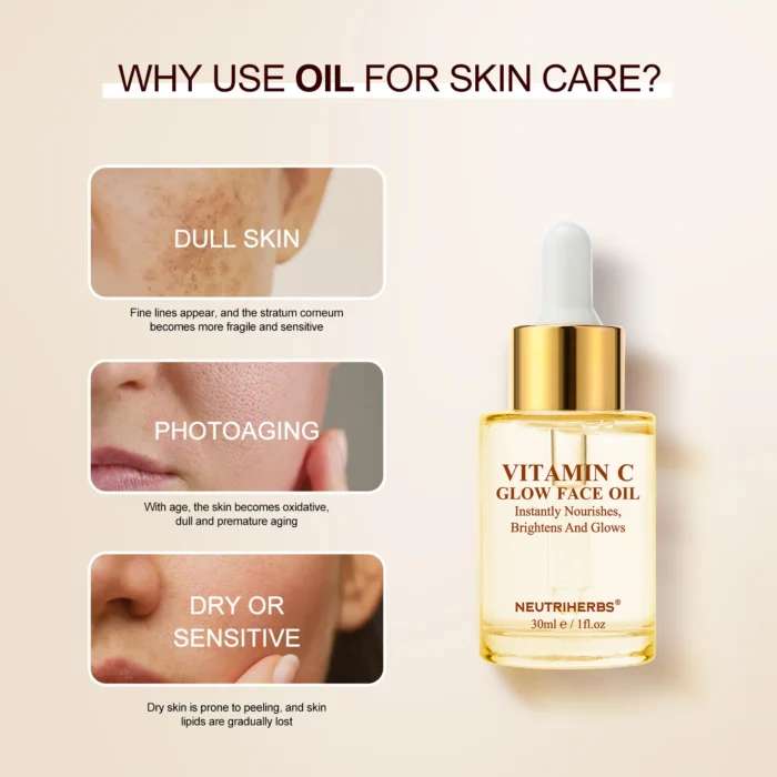 Vitamin C Instantly Nourishes Face Oil For Skin Glowing - Image 9