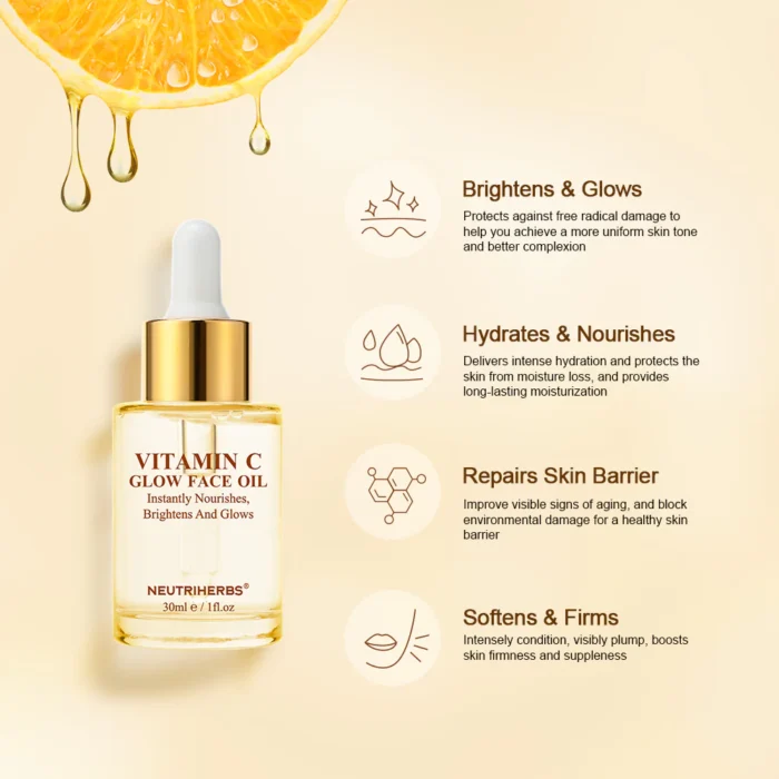 Vitamin C Instantly Nourishes Face Oil For Skin Glowing - Image 7
