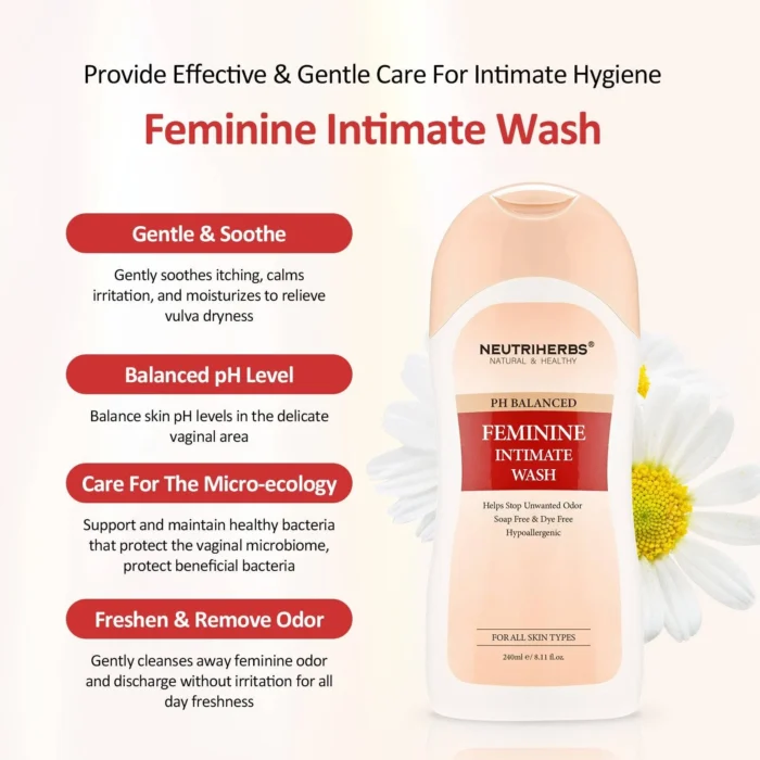 Hypoallergenic PH Balanced Daily Feminine Wash - Image 4
