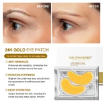 24 Karat Gold Collagen Eye Patch For Anti-Wrinkles | 5 Pairs - Image 4