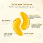 24 Karat Gold Collagen Eye Patch For Anti-Wrinkles | 5 Pairs - Image 11