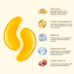 24 Karat Gold Collagen Eye Patch For Anti-Wrinkles | 5 Pairs - Image 3