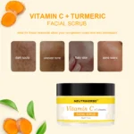 Vitamin C Turmeric Exfoliating Glow Facial Scrub For Skin Lightening - Image 7