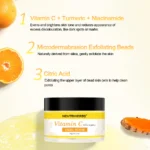 Vitamin C Turmeric Exfoliating Glow Facial Scrub For Skin Lightening - Image 4