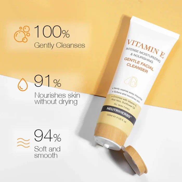 Vitamin E Gentle Facial Cleanser For Intense Nourishing - Image 5