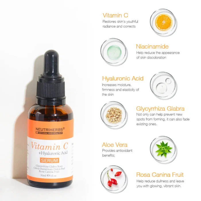 Hyaluronic Acid & Vitamin C Serum Combo For Dull and Dehydrated Skin - Image 4