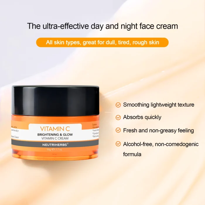Vitamin C Brightening and Glow Cream For Antioxidant And Skin Radiant - Image 5