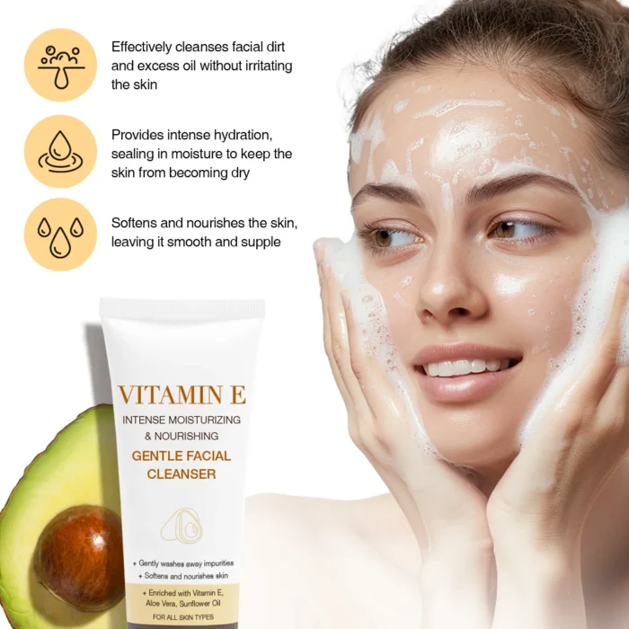 Vitamin E Gentle Facial Cleanser For Intense Nourishing - Image 7