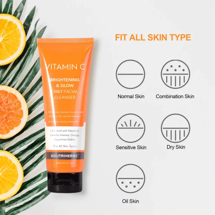 Vitamin C Brightening & Glow Facial Cleanser - Image 7
